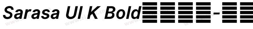 Sarasa UI K Bold字体下载字体转换